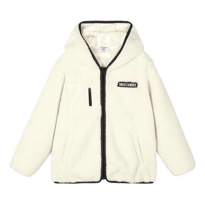 (GS) Skechers x SpongeBob SquarePants Graphic Jacket 'White Yellow' L321K181