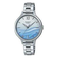 CASIO SHEEN Series SEA WAVE Subject Stylish Simplicity Blue Lens Gradient Blue Sapphire Crystal SHE-4550D-2AUPR