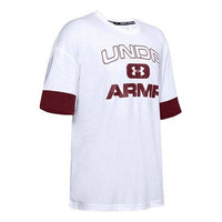 Under Armour Moments Basketball Sports Short Sleeve Couple Style White 1351345-100