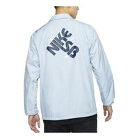 Men's Nike SB Shield Coaches logo Sports COACH Jacket Blue BV8739-440