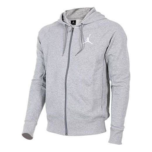 Air Jordan Athleisure Casual Sports Knit Hooded Jacket Gray 822659-063