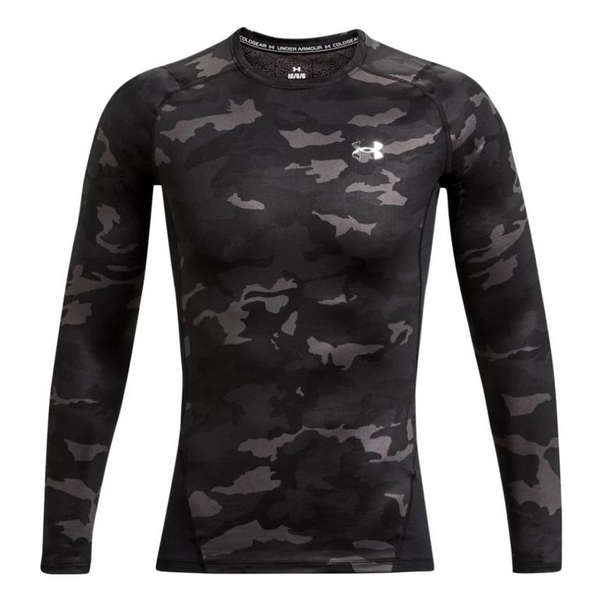 Under Armour ColdGear Infrared Compression Printed Crew 'Black Silver' 1381744-001
