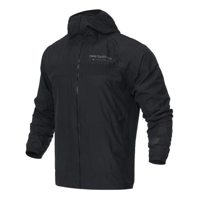 New Balance R.w. Tech Color Block Hooded Jacket Asia Sizing 'Black' AMJ21044-BK