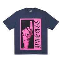 PALACE Finger Print Short-Sleeved T-Shirt Pattern Short Sleeve Unisex Blue PAL-SS21-006