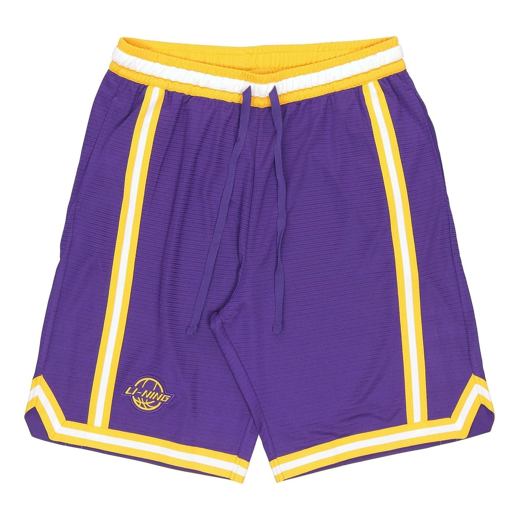 Li-Ning BadFive Quick Drying Basketball Shorts 'Purple Yellow' AAPR353-5