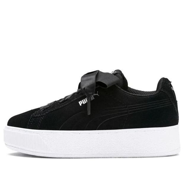 (PS) PUMA Vikky Platform Ribbon Ac Ps Sneakers Black 367643-03