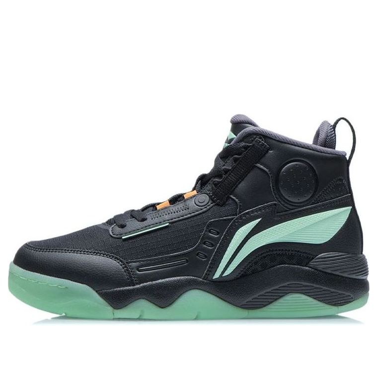 Li-Ning Basketball Shoes 'Black Mint Green' AGBR081-2