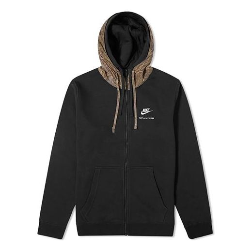 Nike x 1017 ALYX 9SM Zip Hoodie 'Black & Snake' AKUSW0007OT01BLK0001
