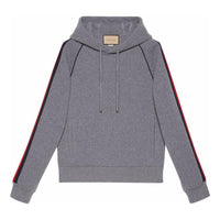Gucci Hooded sweatshirt with Web 'Grey' 673623-XJDU4-1093