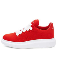 Alexander McQueen Wedge Sole Knit Sneaker 'Flame Red' 553783W4I906418