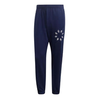 Men's adidas originals Logo Printing Bundle Feet Sports Pants/Trousers/Joggers Japanese Version Blue H37727
