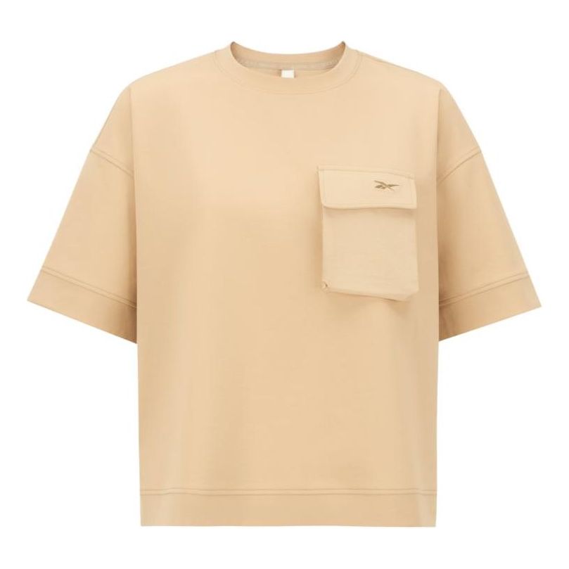 (WMNS) Reebok Pocket Short Sleeve Top 'Brown' 23RCS416WGK0
