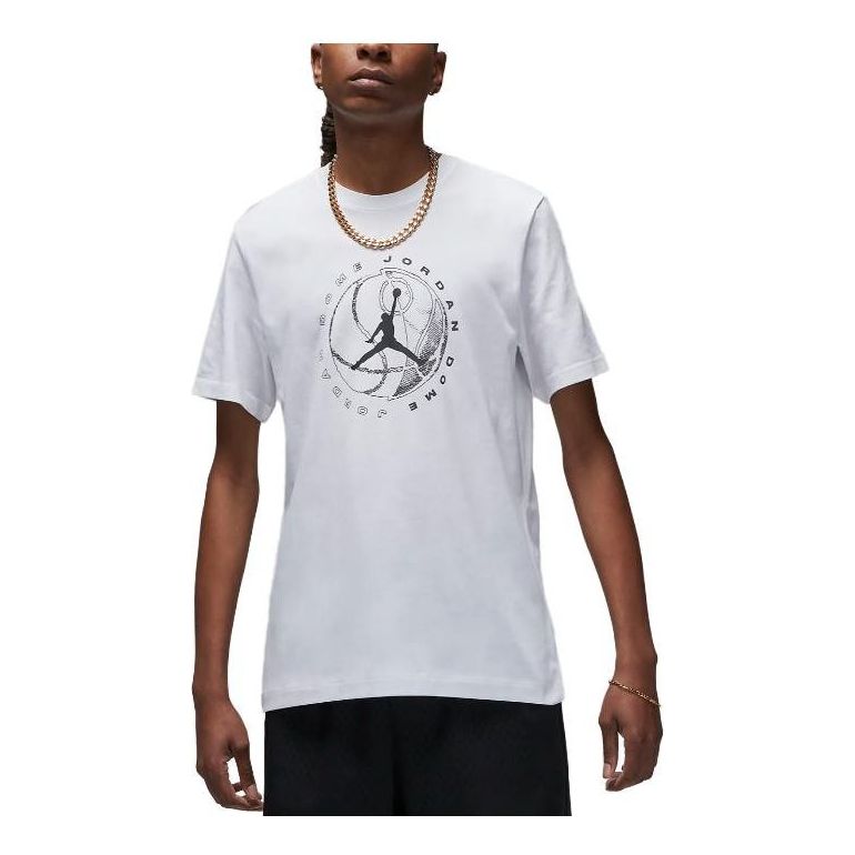 Air Jordan Dri-FIT Sport Graphic T-Shirt 'White Dark Shadow' DX9601-100
