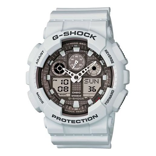 CASIO G-Shock Analog-Digital 'White' GA-100LG-8A2021