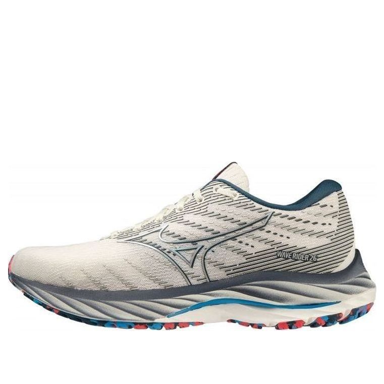 Mizuno Wave Rider 26 Super Wide 'White Dark Grey' J1GC226401
