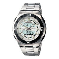 CASIO Sports Mens Silver Analog/Digital Combo AQ-164WD-7A2021
