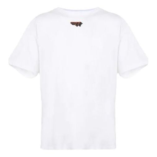 Off-White logo Printing Short Sleeve White OMAA038E20JER0120110