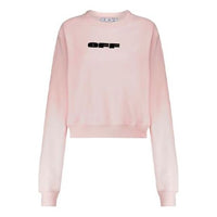 (WMNS) Off-White SS21 Logo Round Neck Hoodless Hoodie Pink OWBA026R21JER0013010