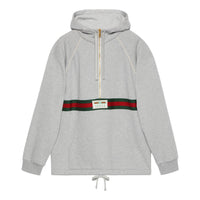 Gucci Cotton Half Zip Hoodie 'Grey' 645320-XJF63-1148