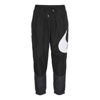 Nike Sportswear Swoosh Woven Lined Sweatpants 'Black White' DD5969-010