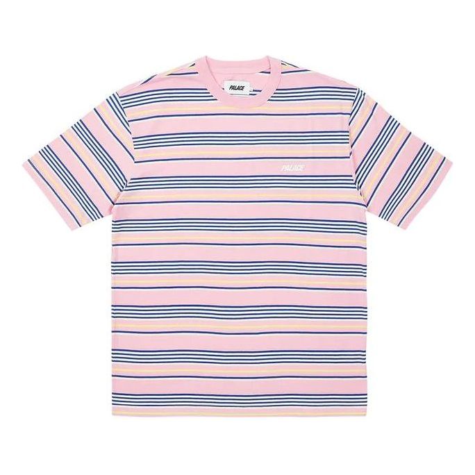 Palace Stripe T-Shirt 'Pink' P24ES028