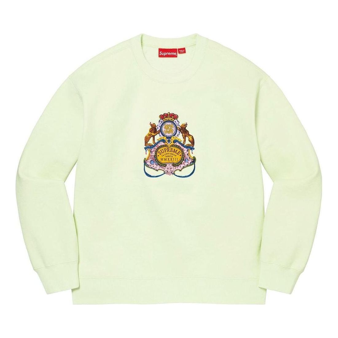 Supreme Crest Crewneck 'Green' SUP-SS23-191