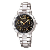 CASIO SHEEN Waterproof Stainless Steel Strap Black Analog SHN-3020D-1ADR
