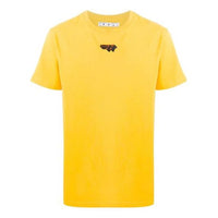 Off-White logo Printing Short Sleeve Yellow OMAA027E20JER0121810