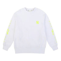 MLB Athleisure Casual Sports Round Neck Long Sleeves Unisex White 31MTS1011-50W