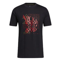 adidas Cny Inline Tee Printing Basketball Sports Short Sleeve Black GN5376