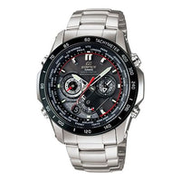 Casio Edifice Analog Watch 'Metallic Silver Black Steel' EQW-M1000DB-1A