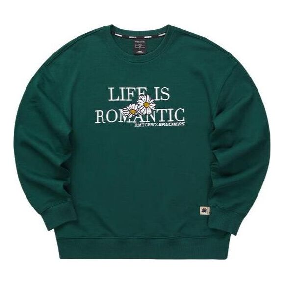 Skechers x Romantic Crown Long Sleeve Sweater 'Green White' L123U003-02A2