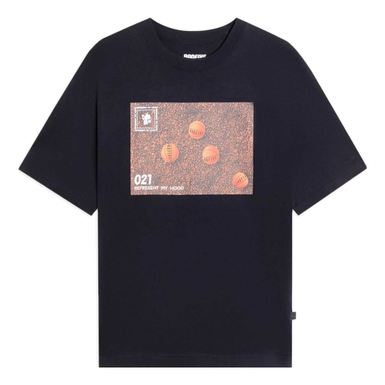 Li-Ning Hoops Graphic Loose Fit T-shirt 'Black' AHSSB01-4