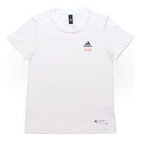 (WMNS) adidas Panda Print Sports T-Shirt Asia Sizing 'White' GP1846