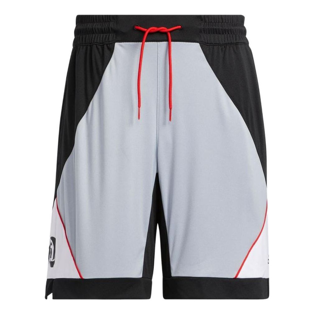 Men's adidas Colorblock Casual Straight Shorts Japanese Version White HB5447