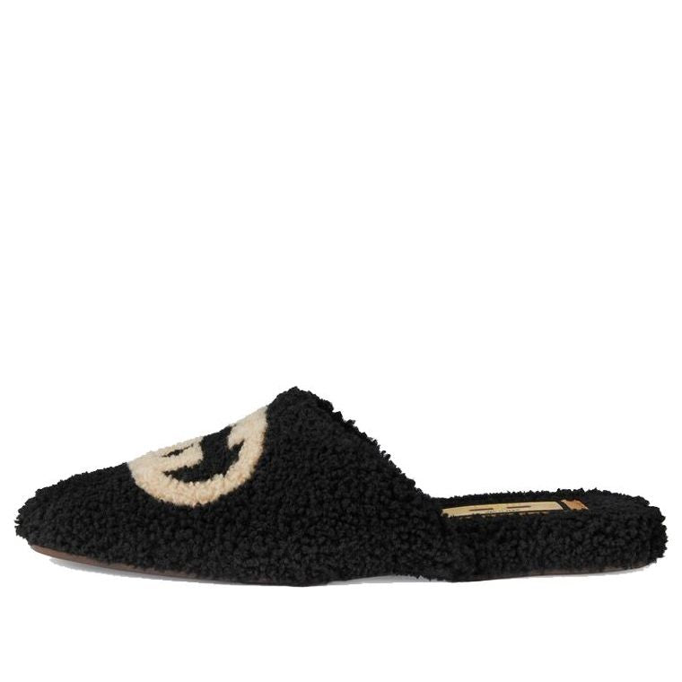 Gucci Slippers Interlocking G 'Black' 658797-D0L00-1046