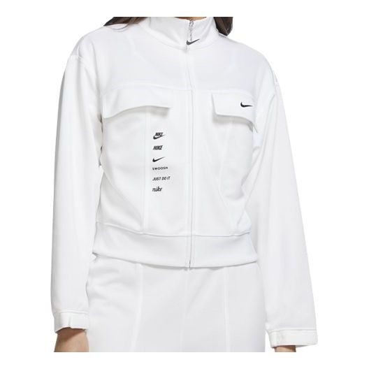 (WMNS) Nike Sportswear Swoosh Jacket White CU5679-100