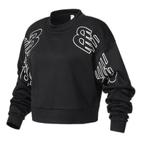 (WMNS) New Balance Relentless Boxy Pullover Asia Sizing 'Black White' WT21151-BK