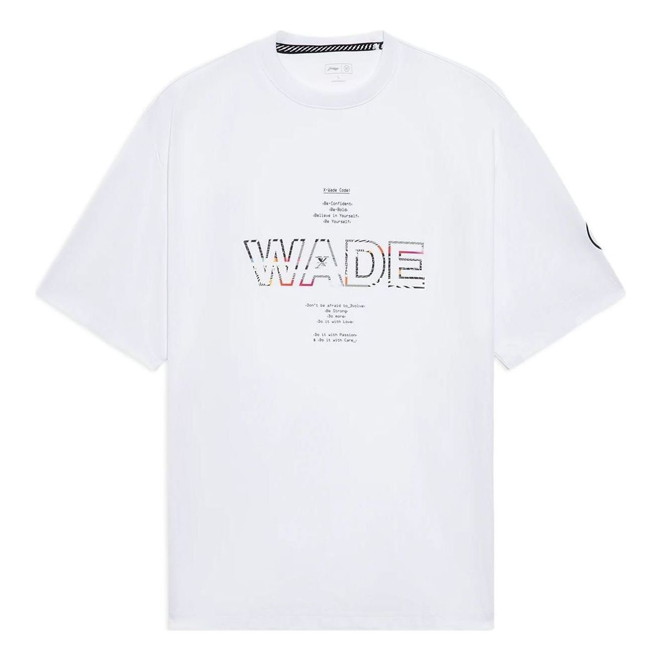 Li-Ning Way Of Wade Graphic Loose Fit T-shirt 'White' AHSS435-2