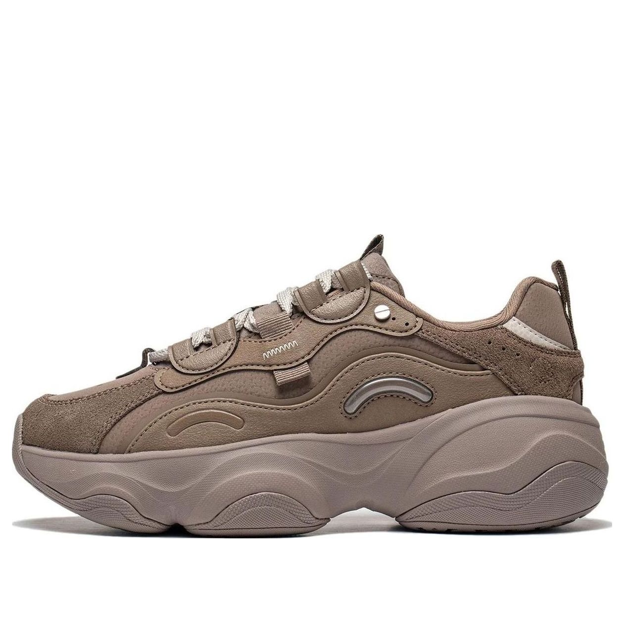 (WMNS) Li-Ning Mia Retro Dad Shoes 'Brown' AGCT126-3