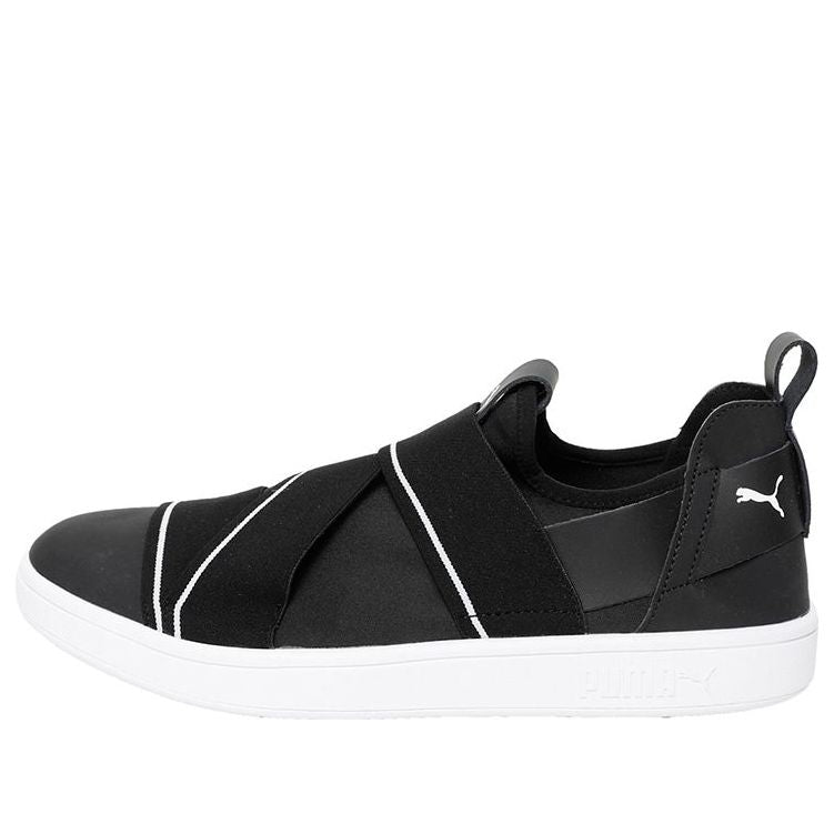 PUMA Smash v2 Slip On Black/White 369129-01