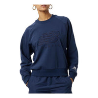 (WMNS) New Balance Athletics Sweat Crew Asia Sizing 'Natural Indigo' WT23501-NGO