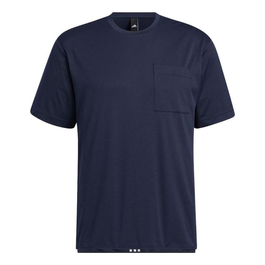 adidas ID 2.0 Regular Fit Aeroready Knit Short Sleeve Tee 'Navy' IA9439