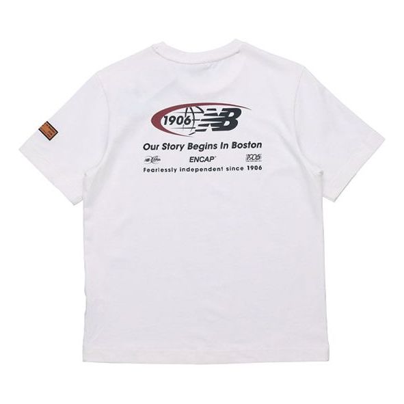 New Balance Logo Crew Neck Short Sleeve White NEA34013-IV