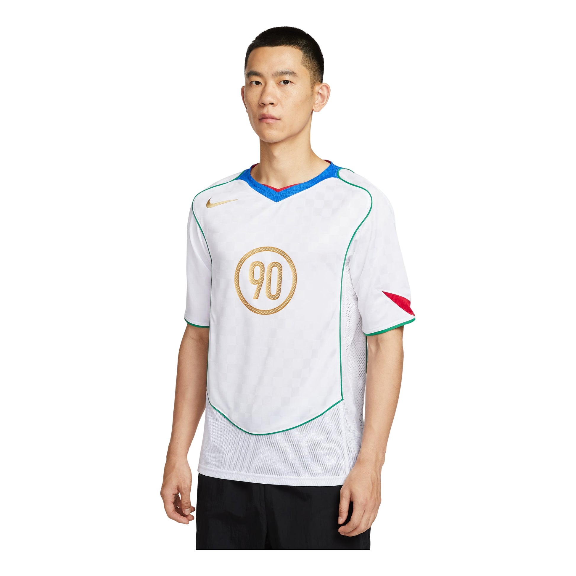 Nike Total 90 Dri-FIT Soccer Jersey 'White Italy Blue Red' IB4211-100