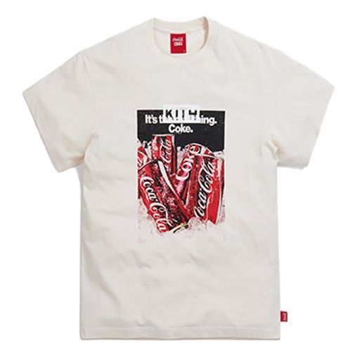 KITH x Coca Cola Crossover Chilled Vintage Printing Short Sleeve Unisex White KH3876-104
