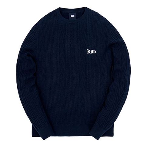 KITH Vintage Tilden Crewneck Sweater 'Obsidian Navy' KH2441-102