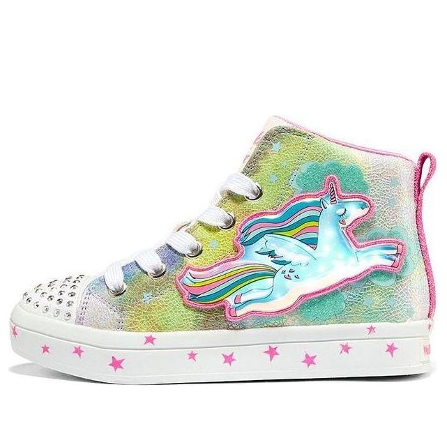 (GS) Skechers TWI-Lites 2.0 Sneaker 'Green Pink White' 314439L-PKMT
