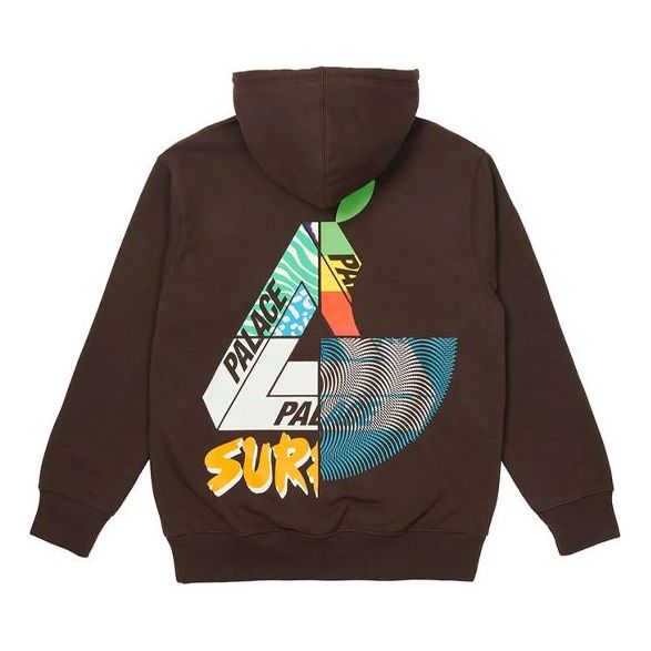 PALACE Max Up Hood Brown Triangle Logo Printing Unisex P20HD039