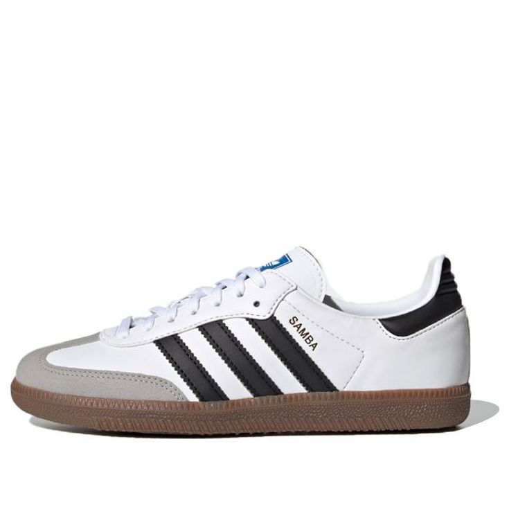 (GS) adidas Samba J 'White Black' GZ8345